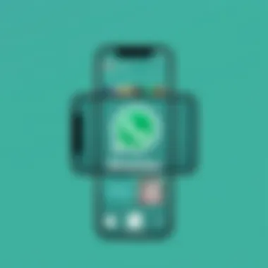Illustration of WhatsApp video call interface showcasing beauty filters