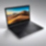 A sleek laptop showcasing modern design and features