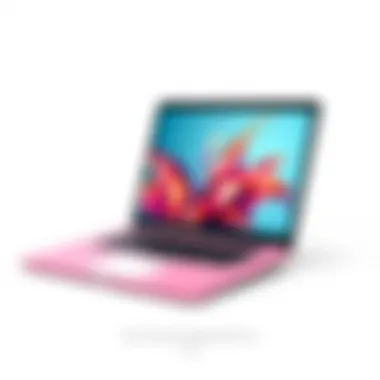 Personalized Laptop Skin Design A laptop with a skin showcasing personalized design