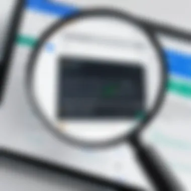 A magnifying glass focused on an Android screen displaying hidden messaging functionalities