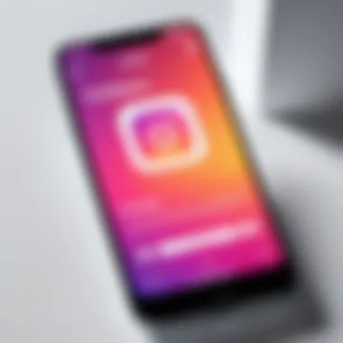 Checking Instagram Profile for Block Status Smartphone displaying Instagram profile with blocked status