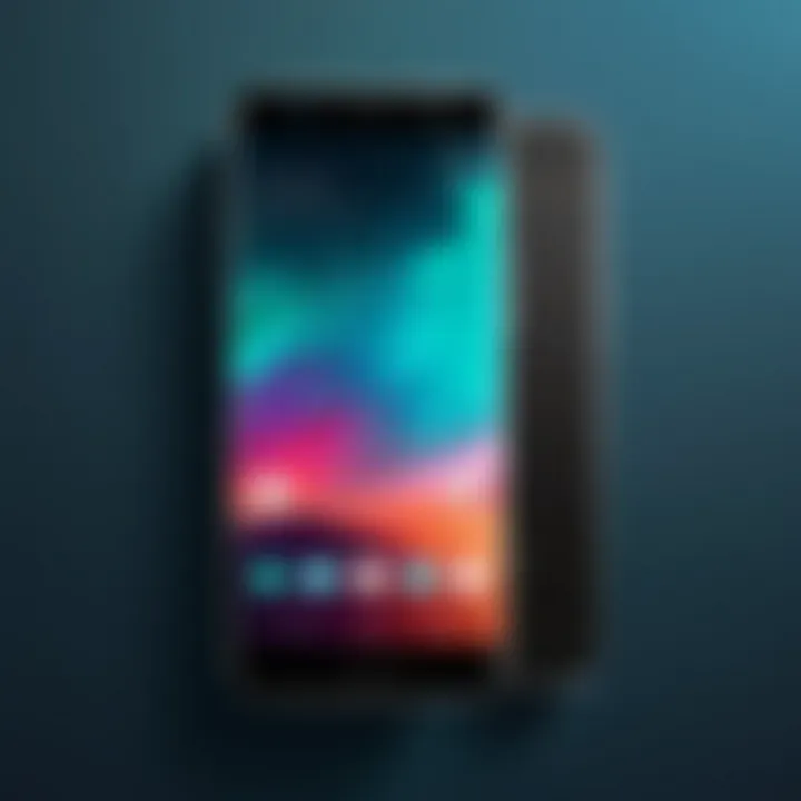 Preview of a vibrant live wallpaper on a device