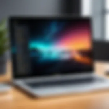 Coding environment on a Chromebook Chromebook screen displaying coding environment