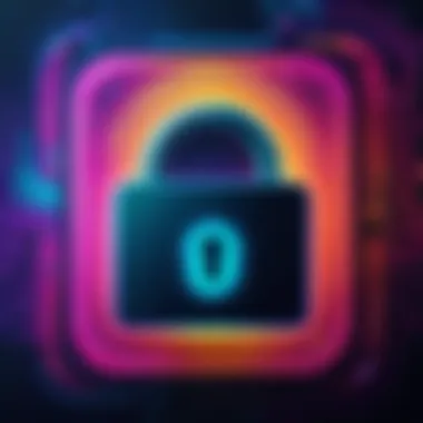 An animated lock screen showcasing vibrant colors and patterns.