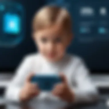 Illustration of a secure digital environment for kids