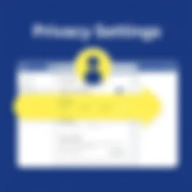 Visual representation of privacy settings adjustment on Facebook