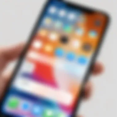 iCloud Settings on iPhone iCloud settings on an iPhone