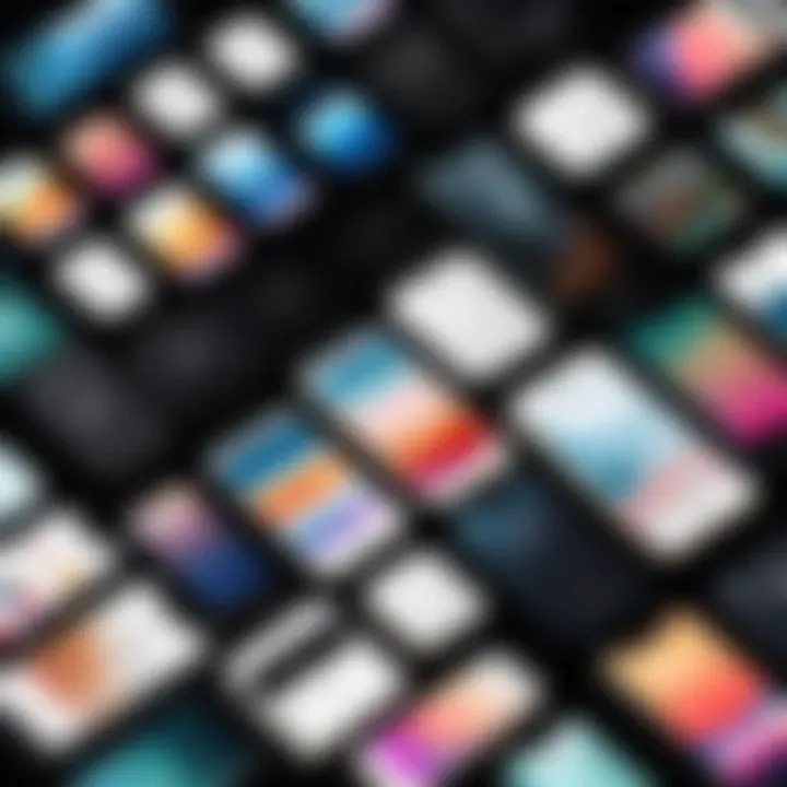 A beautifully designed wallpaper that enhances the iPhone interface