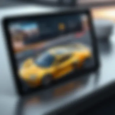 Comparative Analysis of Vehicle Location Applications Overview of popular vehicle location applications on a tablet