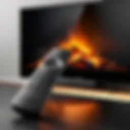 Visual representation of the Insignia Fire TV remote control