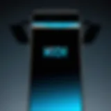 Kodi logo on iPhone screen