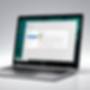 User navigating through Microsoft Office on a Chromebook interface