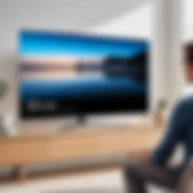 Voice control demonstration on a Samsung TV