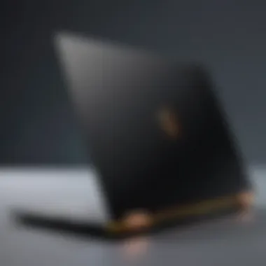 Side view showcasing the sleek design of a Legion laptop