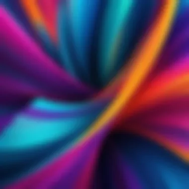 Colorful abstract live wallpaper enhancing desktop aesthetics