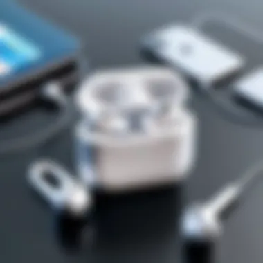 Technology Aiding in AirPod Recovery Illustration depicting the use of technology to locate AirPods