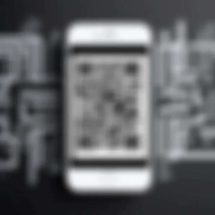 Scanning a QR code on an iPhone