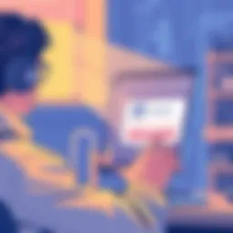 User engaging with Facebook login interface