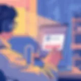 User Engagement with Facebook Login User engaging with Facebook login interface