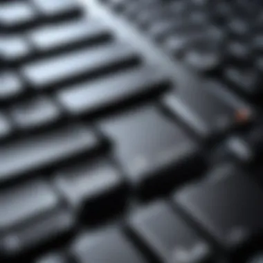 Ergonomic Keyboard Configuration A well-organized ergonomic keyboard setup enhancing typing efficiency