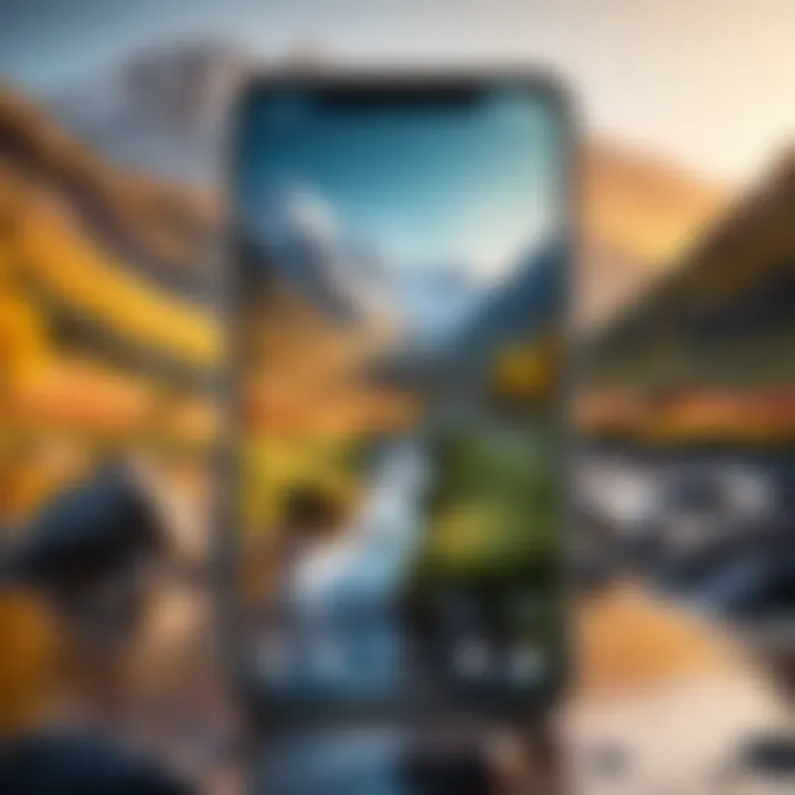 A stunning landscape photo showcasing depth of field with a blurred background.