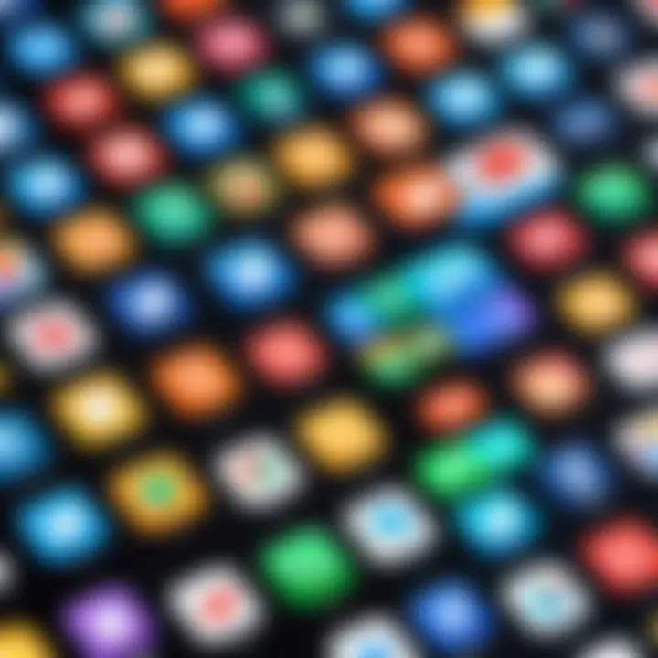 A visual representation of various messaging app icons