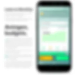 A modern smartphone displaying a budgeting app interface