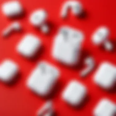 Price tags on various second-hand AirPods