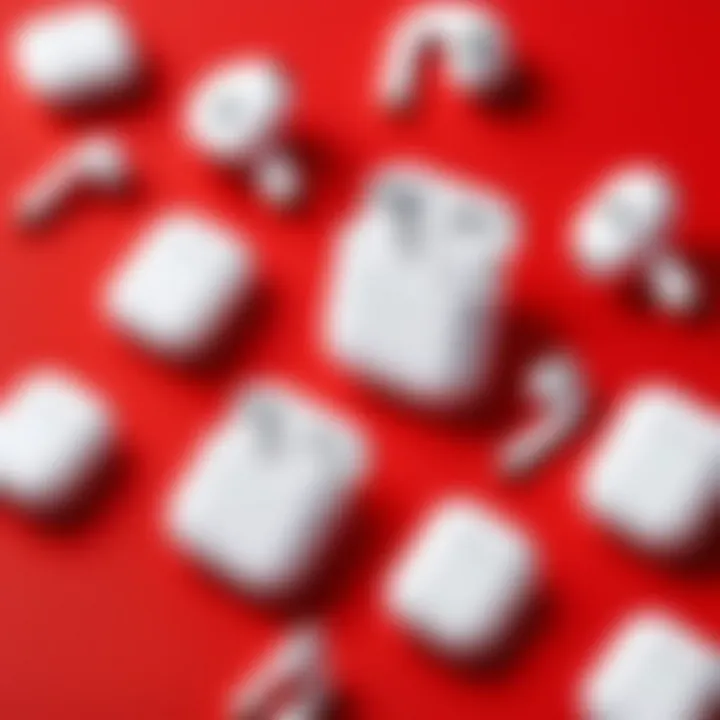 Price tags on various second-hand AirPods