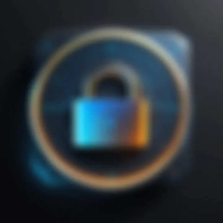 Lock symbol representing security and protection offered by Nox Security app