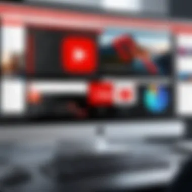 Showcasing Software Features for YouTube Content Creation Screen recording software interface showcasing multiple features
