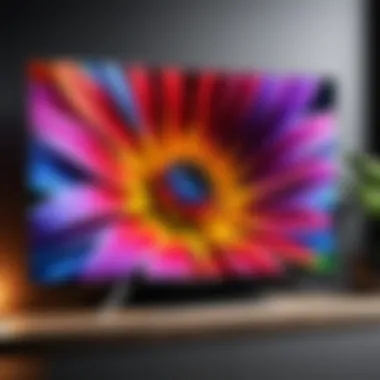 Vibrant Gaming Display on Sony TV Showcasing the vibrant display of a Sony TV optimized for gaming.