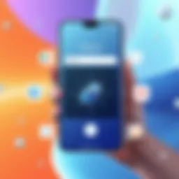 An innovative app interface showcasing image optimization features