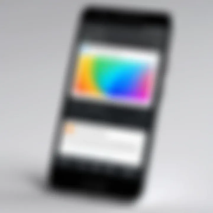 A smartphone displaying a printing app interface
