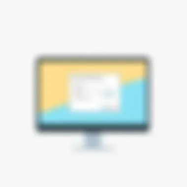 Computer displaying password recovery software interface