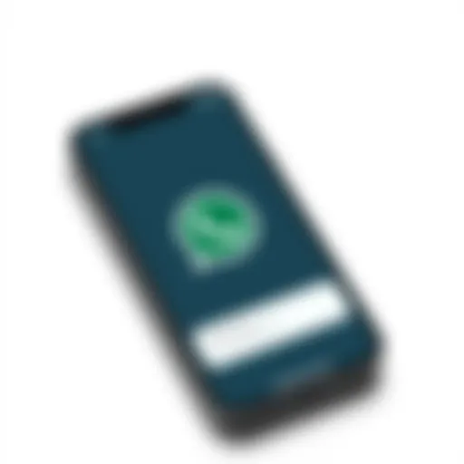 iPhone screen displaying WhatsApp chat restoration