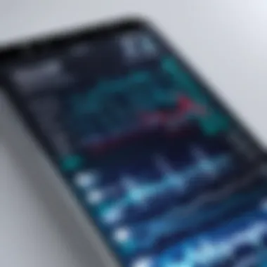 ECG Results on Smartphone A close-up of the ECG results displayed on a smartphone screen