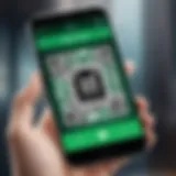 Scanning a Spotify QR code on a mobile device