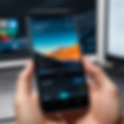 Demonstrating Android screen recording feature