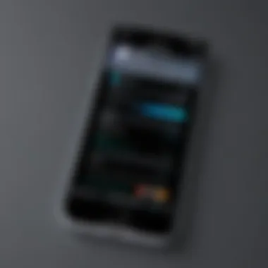 Customizable Screensaver Interface on iPhone A customizable screensaver interface on an iPhone