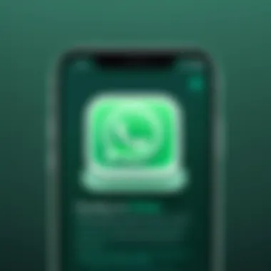 User interface showcasing seamless switching between WhatsApp accounts