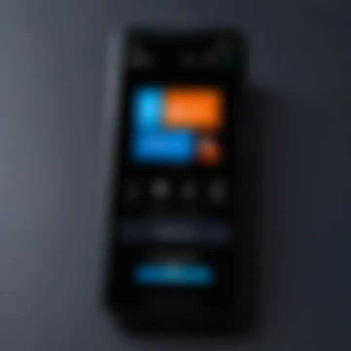 Screen displaying Fire TV Remote app on a smartphone