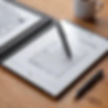 Smartpen for Professionals A sleek smartpen designed for professional use alongside a notebook.