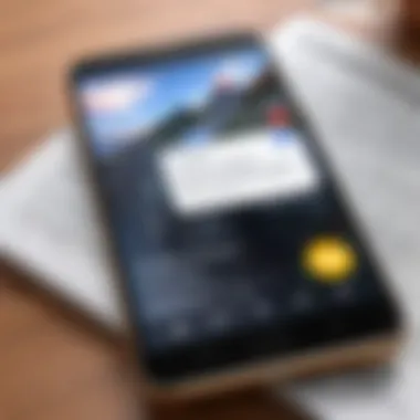 Using Google Translate on Smartphone A smartphone displaying the Google Translate app in use