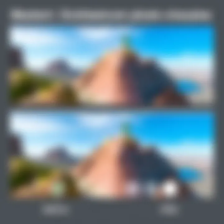Editing Tools Enhancing Photo Sharpness Before and after image illustrating the impact of editing tools