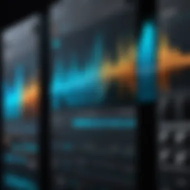 A creative representation of sound frequencies and modulation