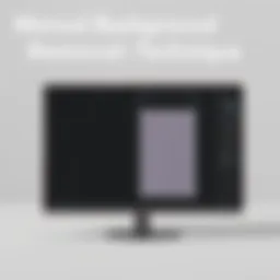 A screenshot demonstrating manual background removal techniques in photo editing software