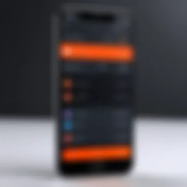 Selecting Features in Call Recorder App User selecting features in a call recording application