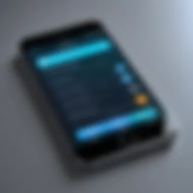 A smartphone with a locked app interface