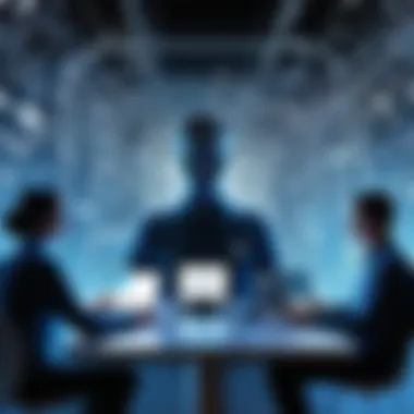 Societal Interactions and Technology Conceptual image reflecting societal interactions shaped by technology